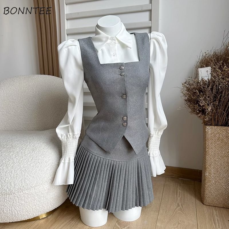 Shirt Camp Collar - Женские комплекты в стиле преппи, шикарный