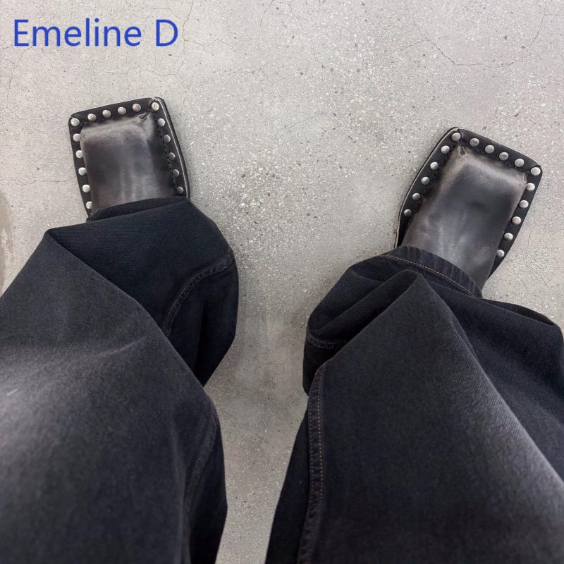 Унисекс-мюли с квадратным носк – обзор и цена Flip Flop Leather Men